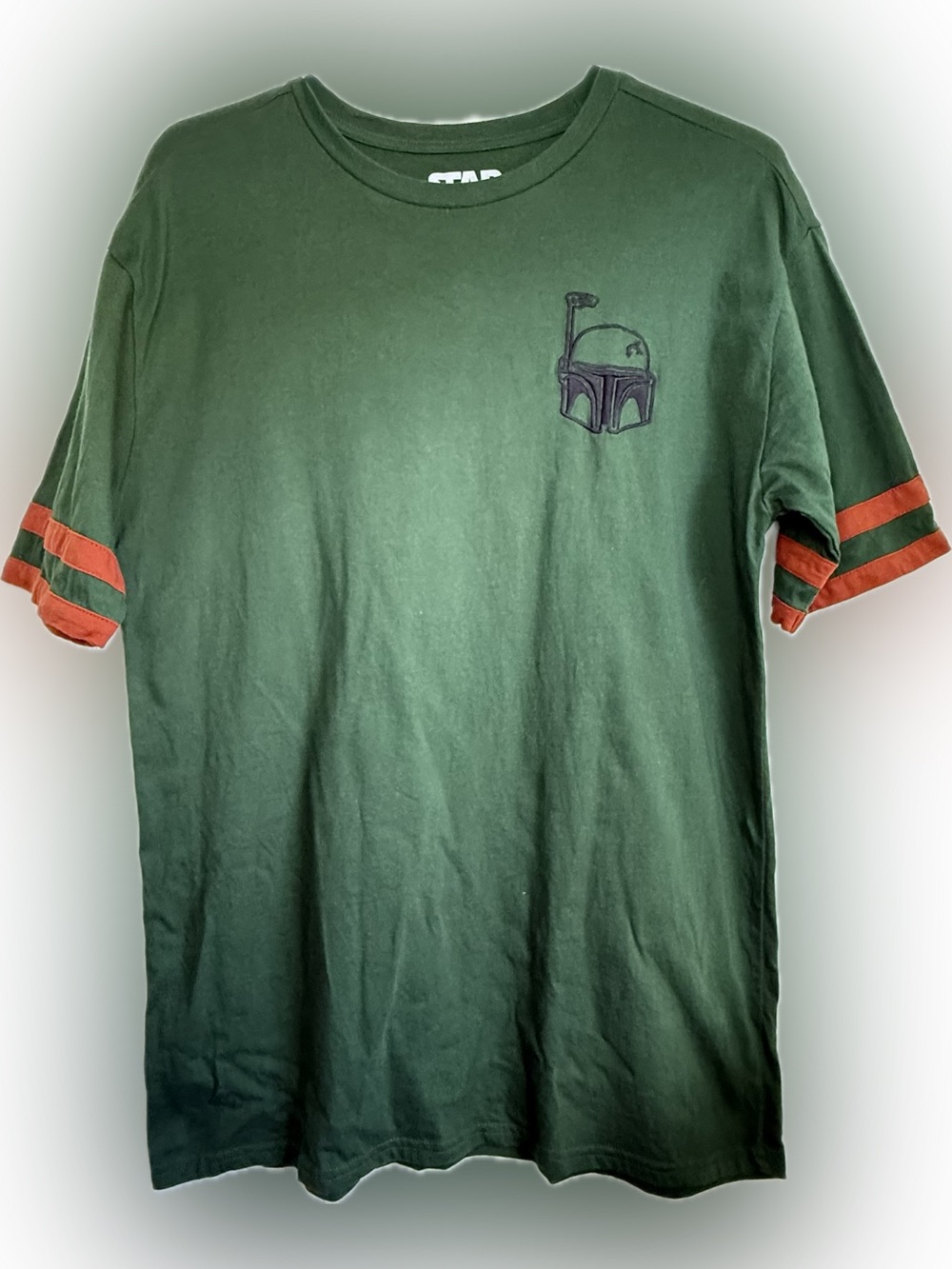 Star Wars X Our Universe Boba Fett Retro Adult Green T-Shirt Size Medium
